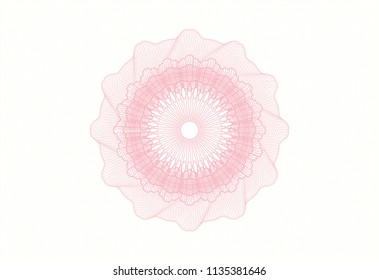 Pink abstract linear rosette