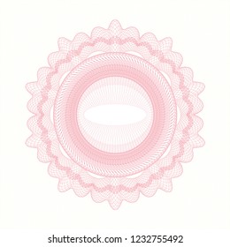 Pink abstract linear rosette