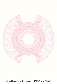 Pink abstract linear rosette