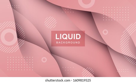 Pink abstract liquid background. Modern shape concept.