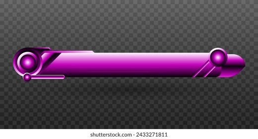 Banner rosa abstracto del tercer título inferior para presentaciones de difusión de pantalla de vídeo