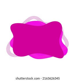 Pink abstract modern geometric element for banners. form for promotions and discounts. Dynamic colored shapes and lines. Template for logo, flyer or presentation design - vector illustration