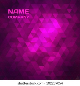 Pink abstract mosaic background.