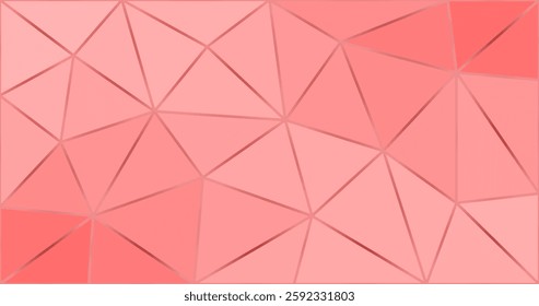 Pink abstract polygonal background. Vector illustration for your design.