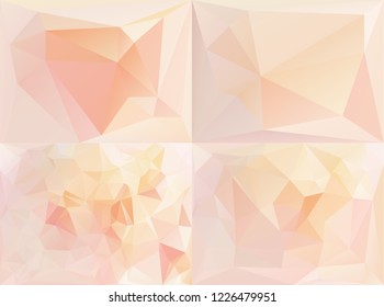 Pink abstract polygonal vector background