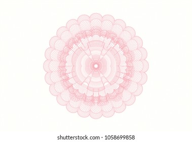 Pink abstract rosette