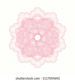 Pink abstract rosette