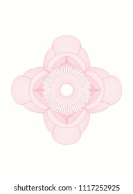 Pink abstract rosette