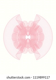 Pink abstract rosette