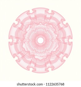 Pink abstract rosette