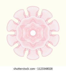 Pink abstract rosette