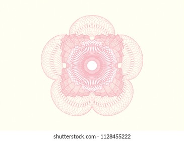 Pink abstract rosette
