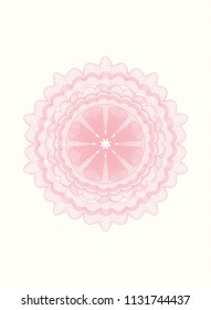Pink abstract rosette