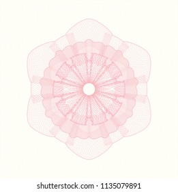 Pink abstract rosette
