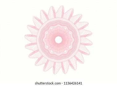 Pink abstract rosette