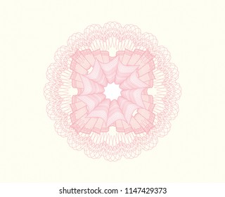 Pink abstract rosette