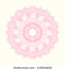 Pink abstract rosette