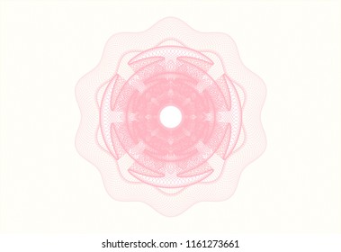 Pink abstract rosette