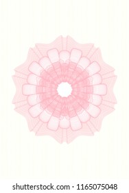 Pink abstract rosette