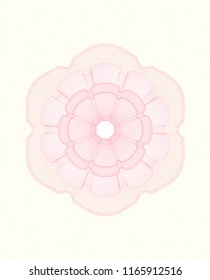 Pink abstract rosette