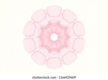 Pink abstract rosette