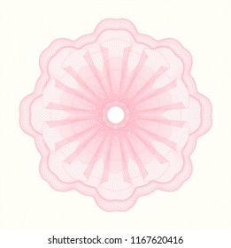 Pink abstract rosette