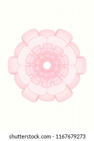 Pink abstract rosette