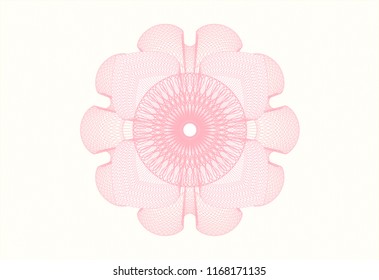 Pink abstract rosette