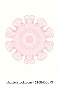 Pink abstract rosette