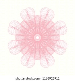 Pink abstract rosette