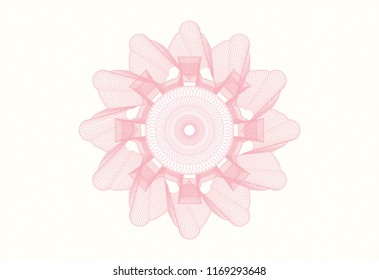 Pink abstract rosette