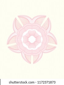 Pink abstract rosette