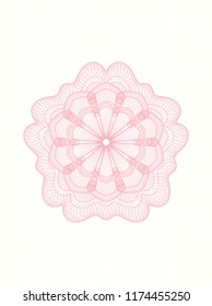 Pink abstract rosette