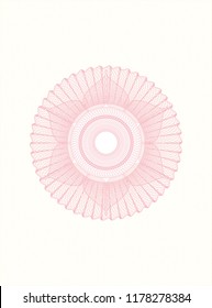 Pink abstract rosette