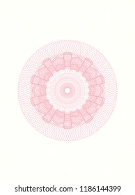 Pink abstract rosette