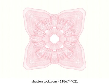 Pink abstract rosette
