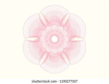 Pink abstract rosette
