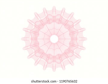 Pink abstract rosette