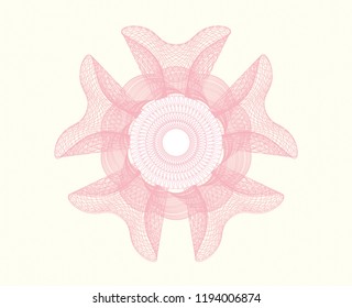 Pink abstract rosette