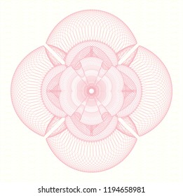 Pink abstract rosette