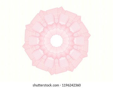 Pink abstract rosette