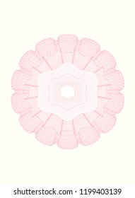 Pink abstract rosette