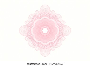Pink abstract rosette