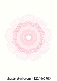 Pink abstract rosette