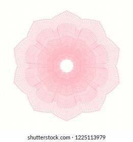 Pink abstract rosette