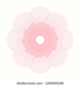 Pink abstract rosette