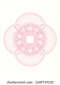 Pink abstract rosette
