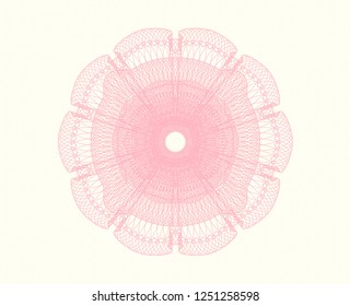 Pink abstract rosette