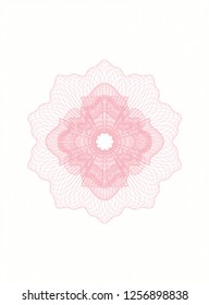 Pink abstract rosette