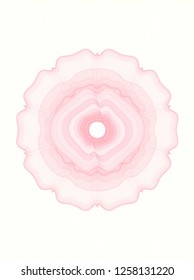 Pink abstract rosette